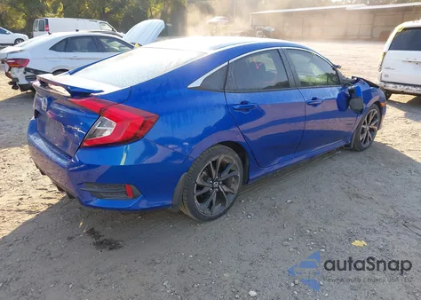 2019 Honda Civic Sport z USA, uszkodzony, nr VIN 2HGFC2F84KH511690